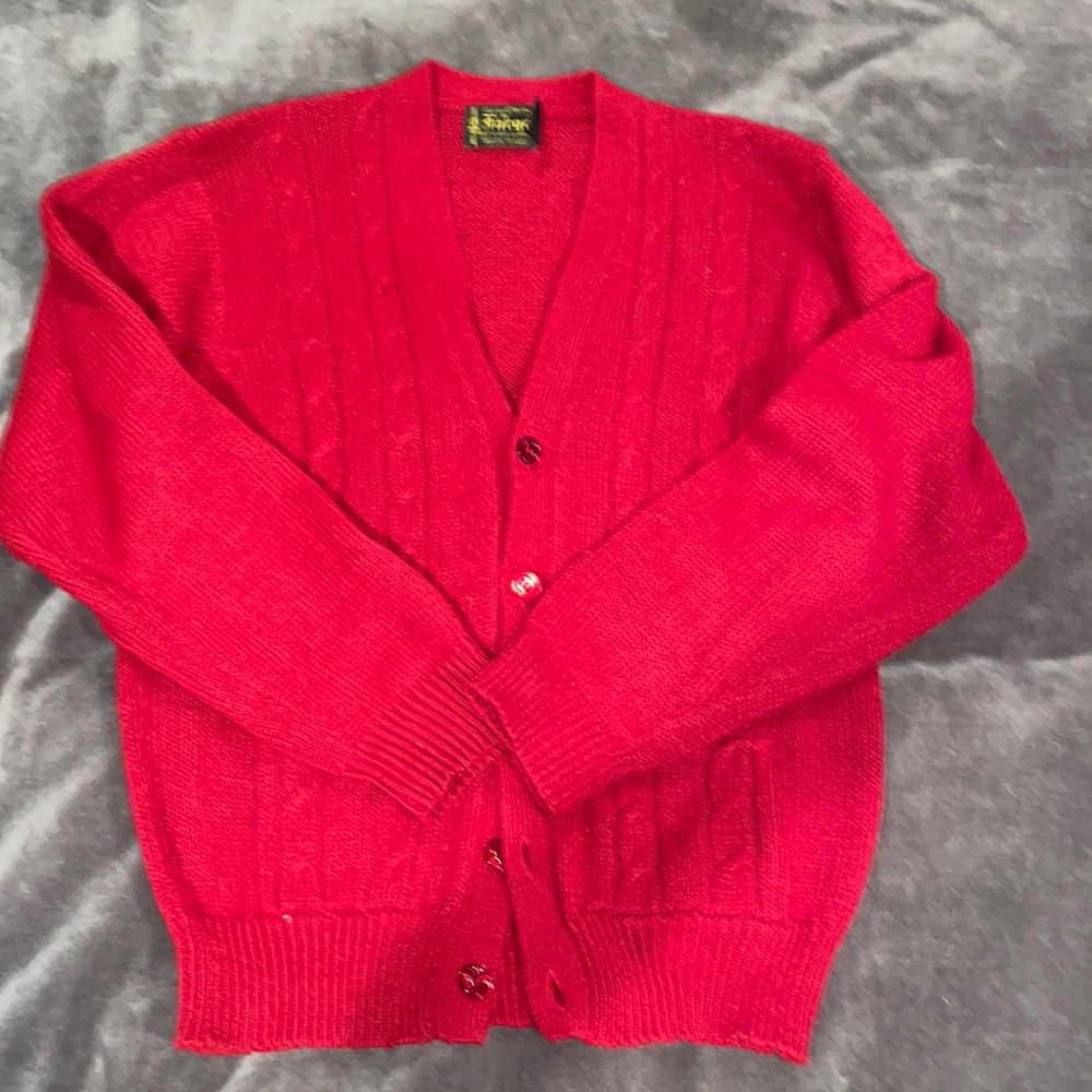 1970s or 1980s vintage dad cardigan size large